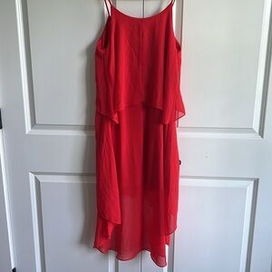 Red High/Low Dress